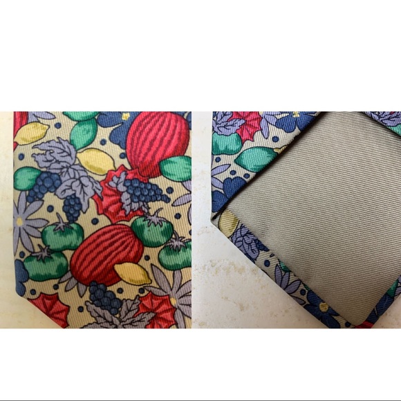 HERMES Vintage authentic silk tie - Picture 7 of 8